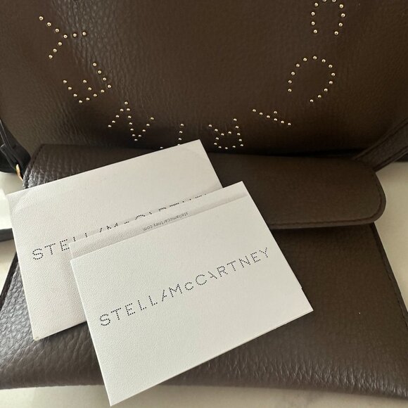 Stella Mcartney Studded Grainy Logo tote - Picture 2 of 5